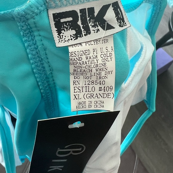 NWT Biki Blue Plus Size One Piece Swimsuit - Picture 7 of 9